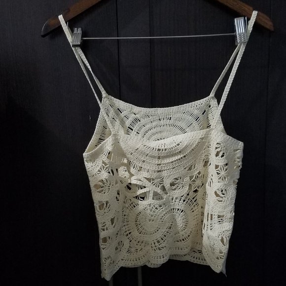 NWT ECRU CROCHET CAMISOLE TOP - Picture 6 of 6